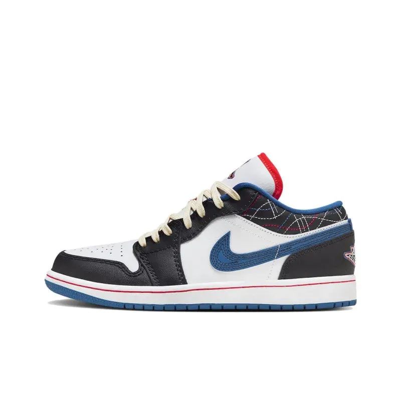 Nike Air Jordan 1 Low SE 'Industrial Blue Sashiko' Premium materials