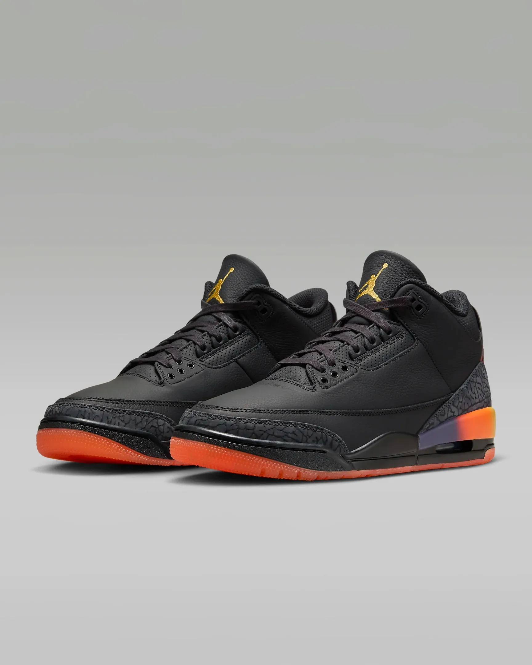 Nike Air Jordan 3 Retro x J Balvin Shock Absorbing Rubber Slip Resistant Tread