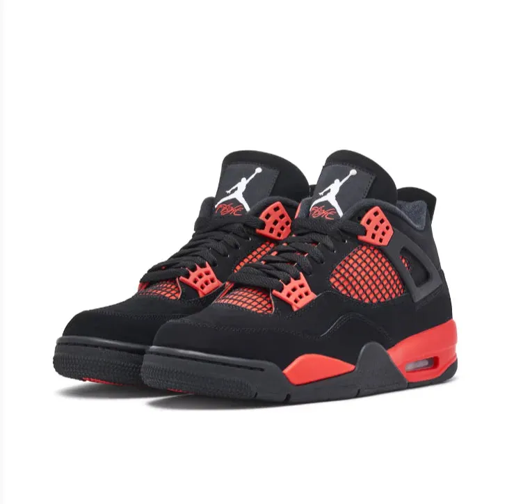 Molded Heel Nike Air Jordan 4 Red THUNDER