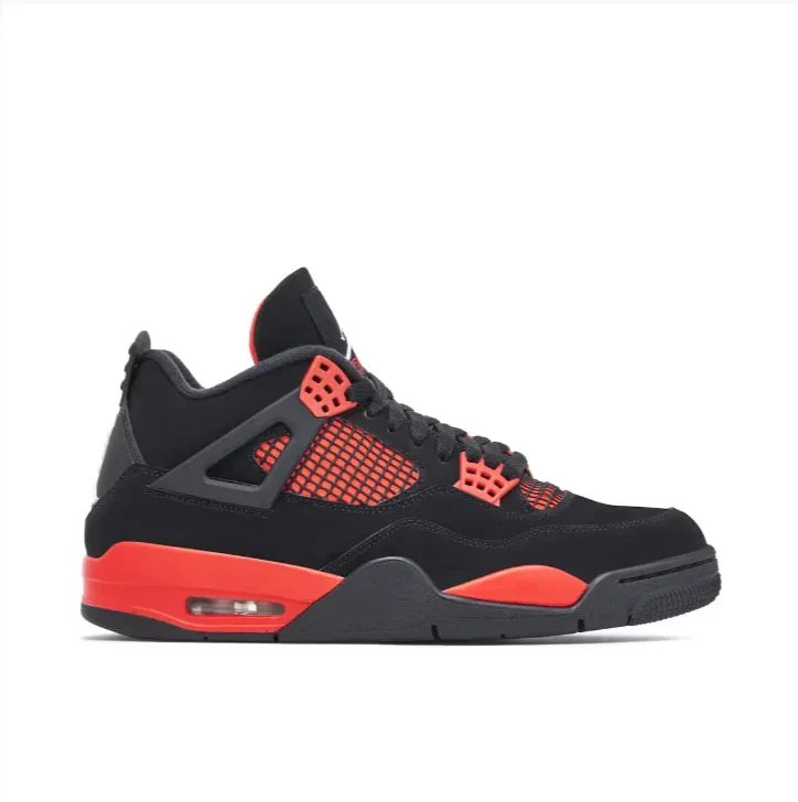 Nike Air Jordan 4 Red THUNDER Mid   Top