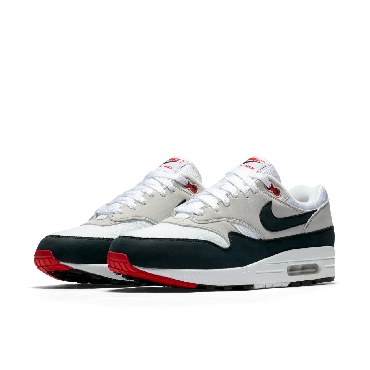 Nike Air Max 1 anniversary (White/Dark/Obsidian) Lifestyle Wear Tailored ease