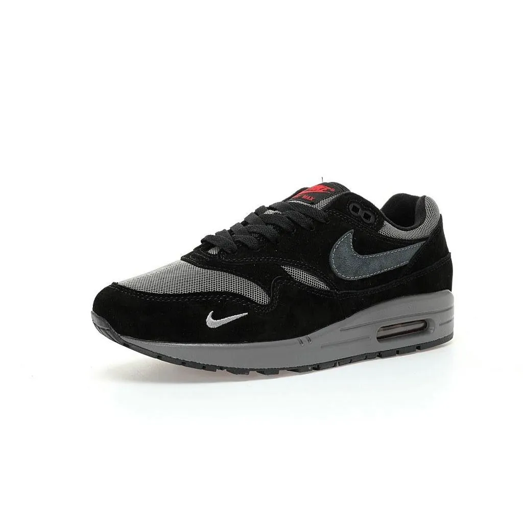 Hydration Wicking Rubberized Heel Guard Nike Air Max 1 Bred