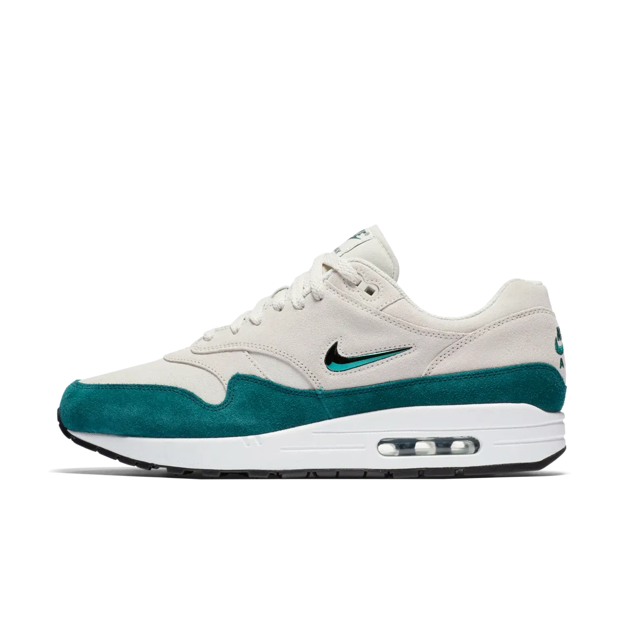 Nike AIR MAX 1 PREMIUM VERT MERAUDE Zero Drop Platforms
