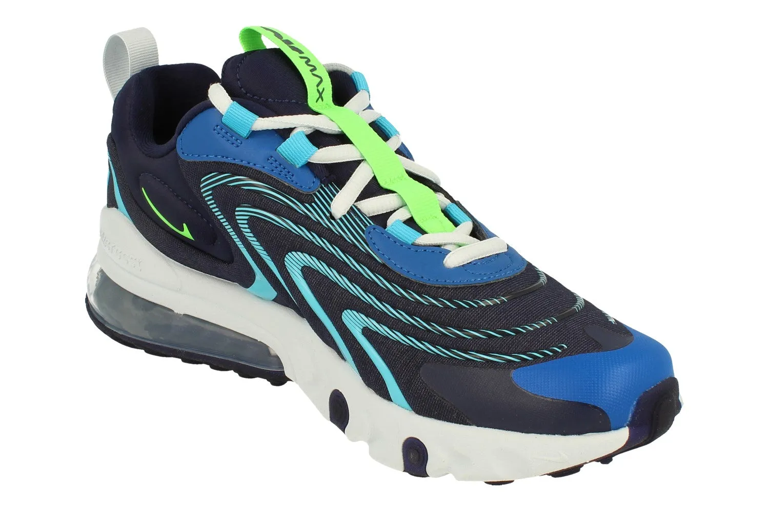 Nike Air Max 270 React Eng GS CD6870 400 dusk run running wear play - time shoes