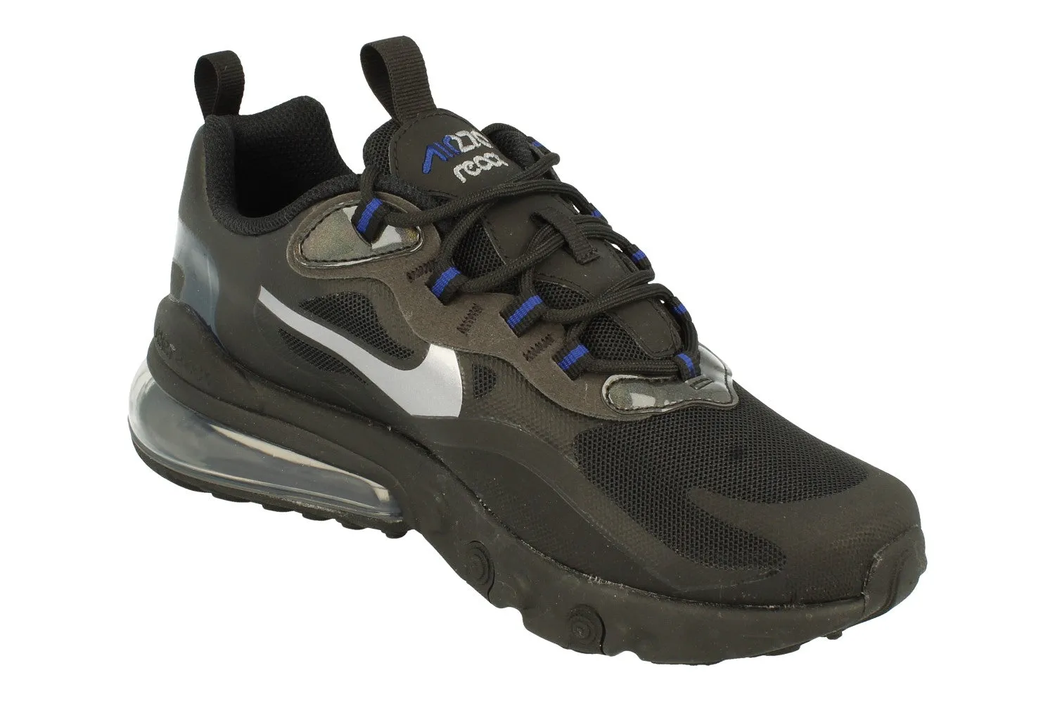 Nike Air Max 270 React GS CZ4209 001 Slip-on Comfort Strapping