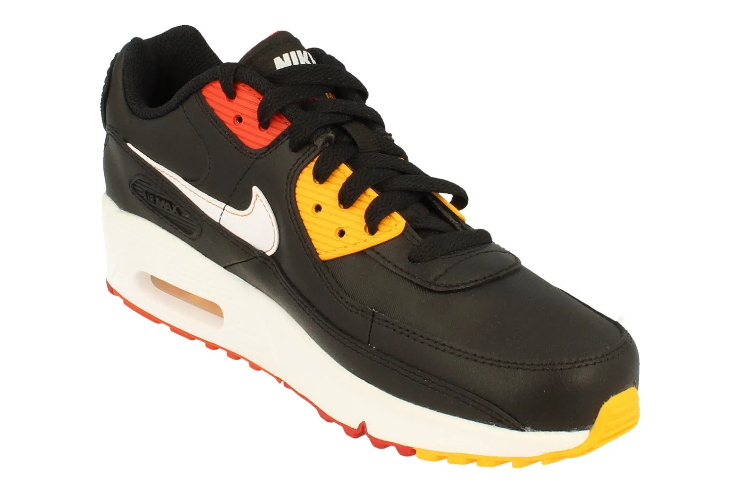 Nike Air Max 90 LTR GS Trainers CD6864 017 Breathable mesh upper running - economy