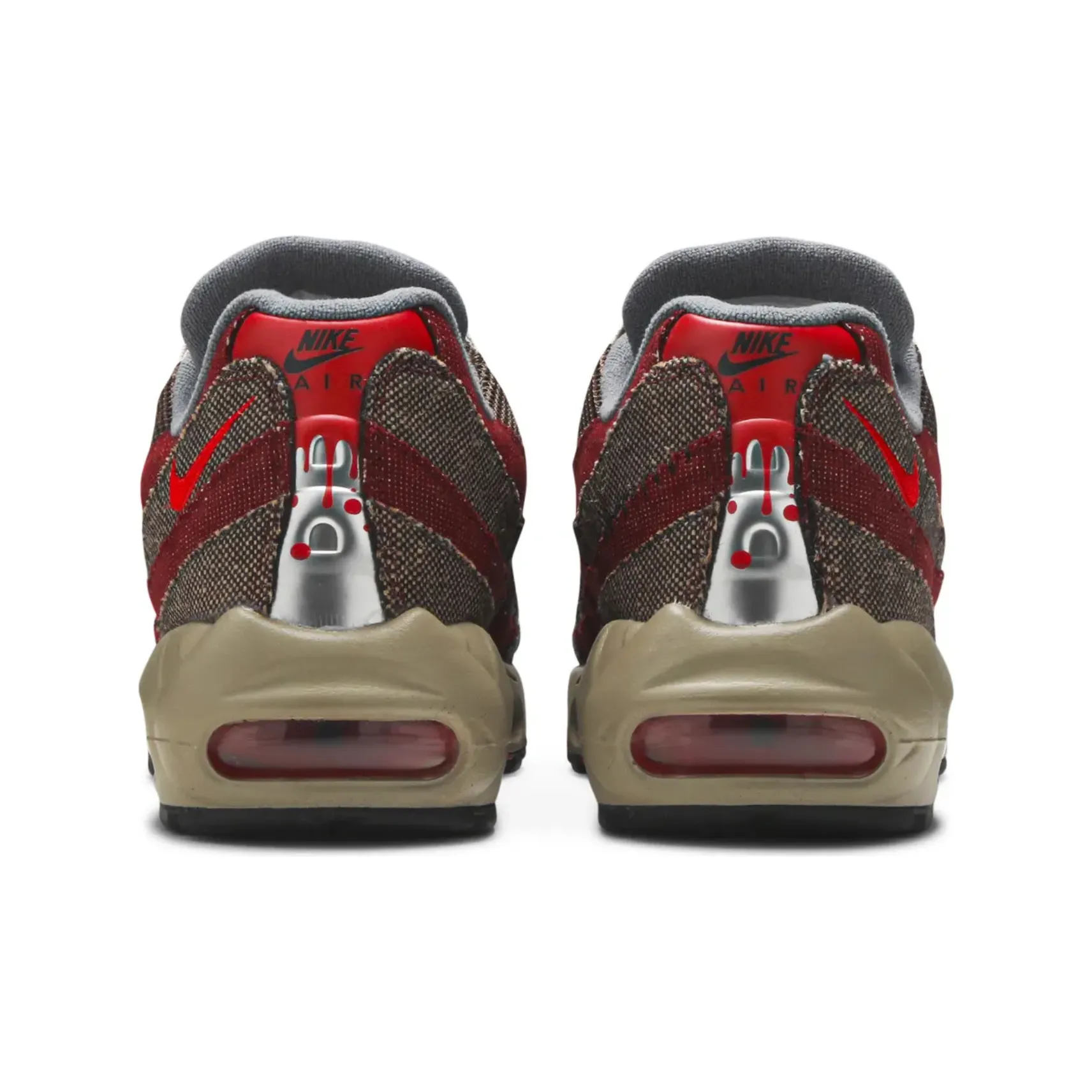 Nike Air Max 95 Freddy Krueger running in low - altitude areas glossy running shoes
