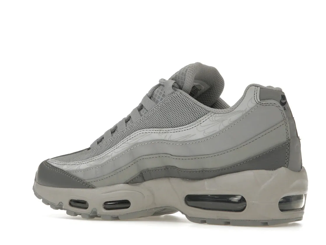 Nike Air Max 95 Grey Midnight Navy Pull   Tab Reliable stability