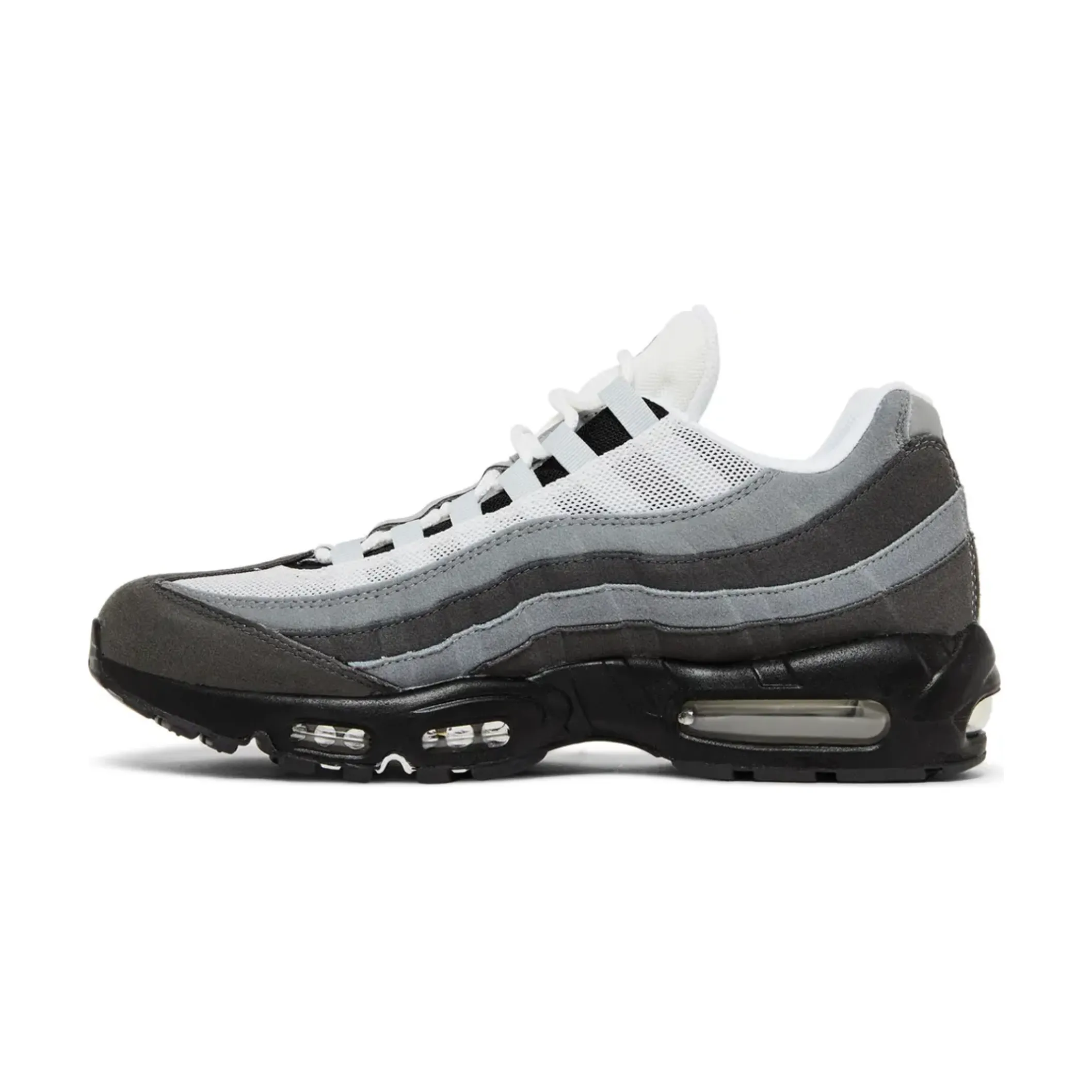 no - tie laces Nike Air Max 95 Jewel Swoosh Grey