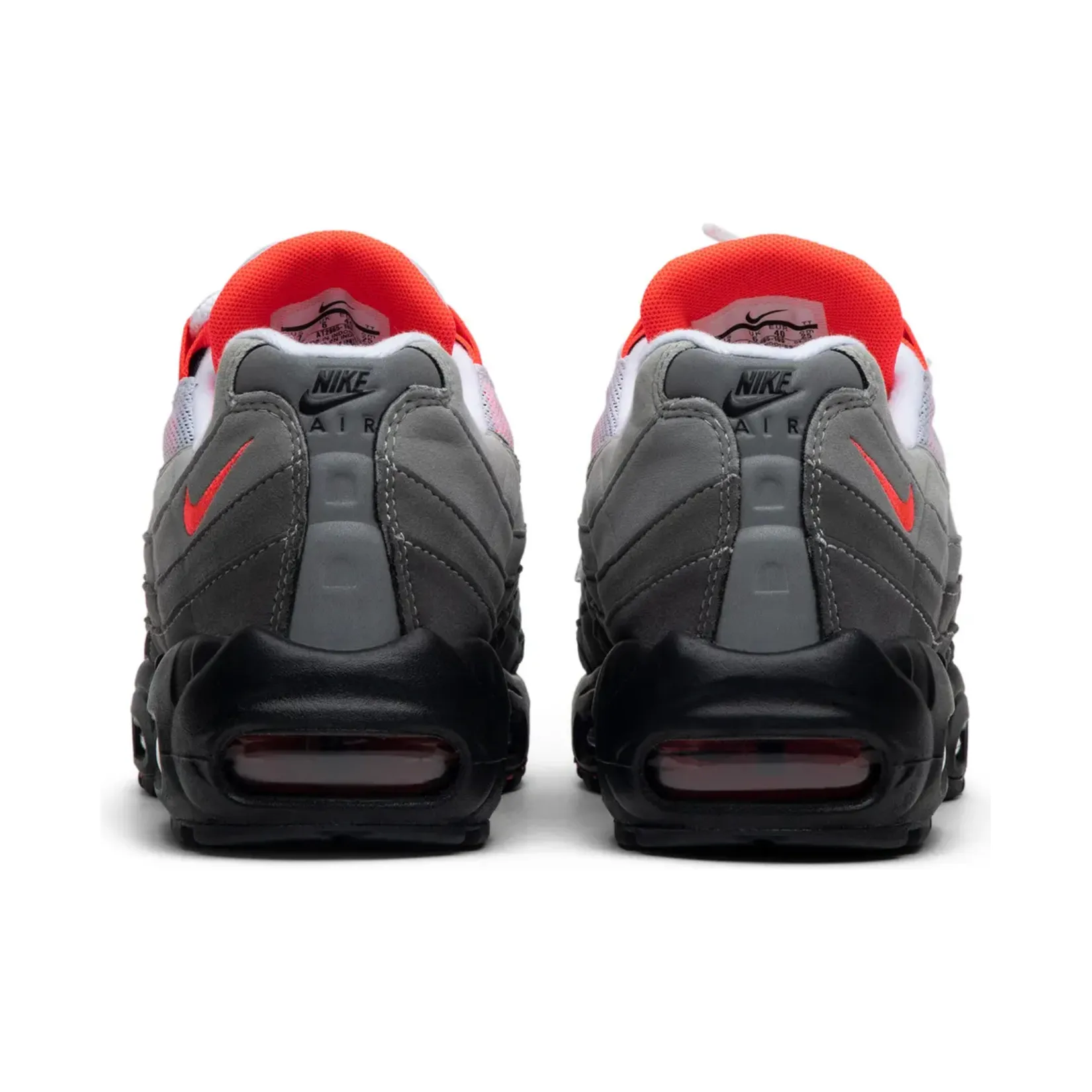 Nike Air Max 95 OG Solar Red (2018) running in a canyon shoes