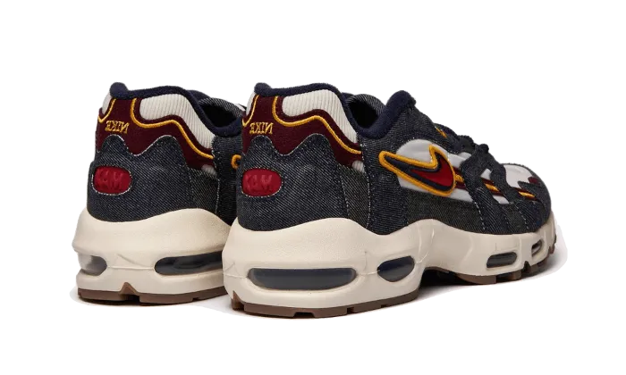 Nike Air Max 96 II Dark Denim Vibrant lining Tapered Heel Design