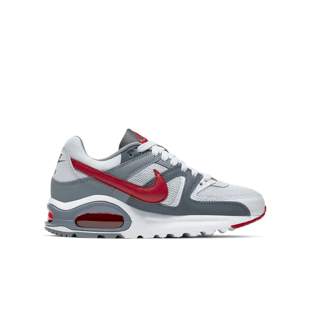 Nike Air Max Command Flex Low-Top White/Grey/Red 844346-009 Vegan Leather Construction
