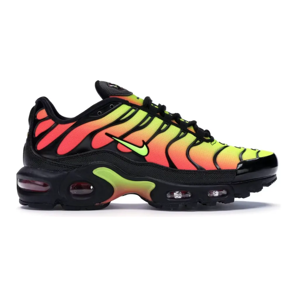 Slip On Design cricket - ground running shoes Nike Air Max Plus Black Volt Solar Red (Women's)