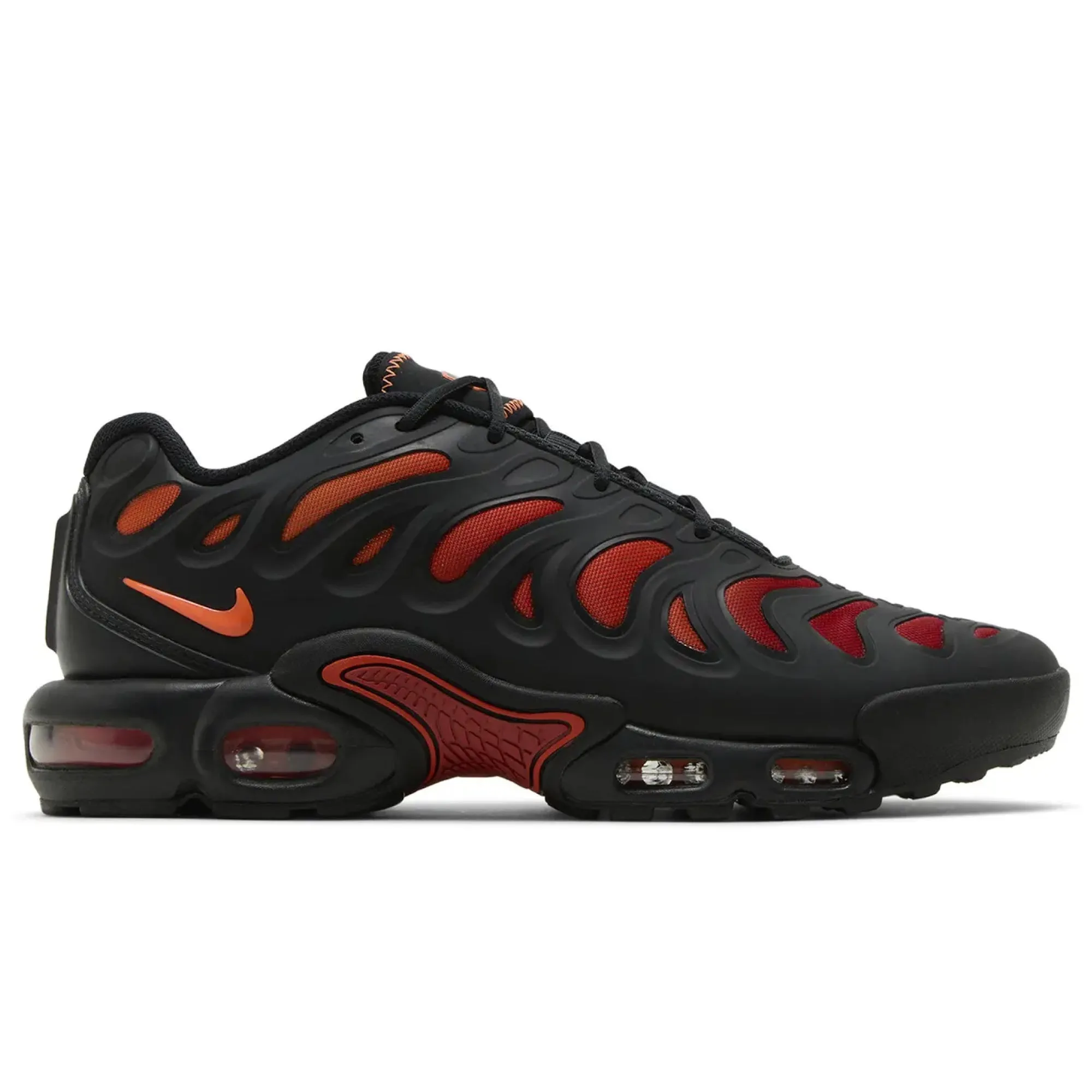 professional athletes' shoes compression support Nike Air Max Plus Drift Black Dragon Red