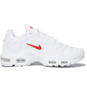 Nike Air Max Plus Supreme White running with a lace - up closure