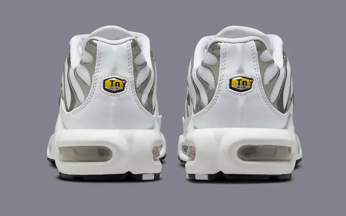 Nike Air Max Plus  White Chrome  Contemporary ease Orthotic Friendly Footbed