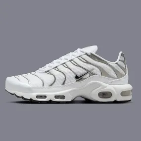 Nike Air Max Plus  White Chrome  Knit Weave Texture Statement Piece
