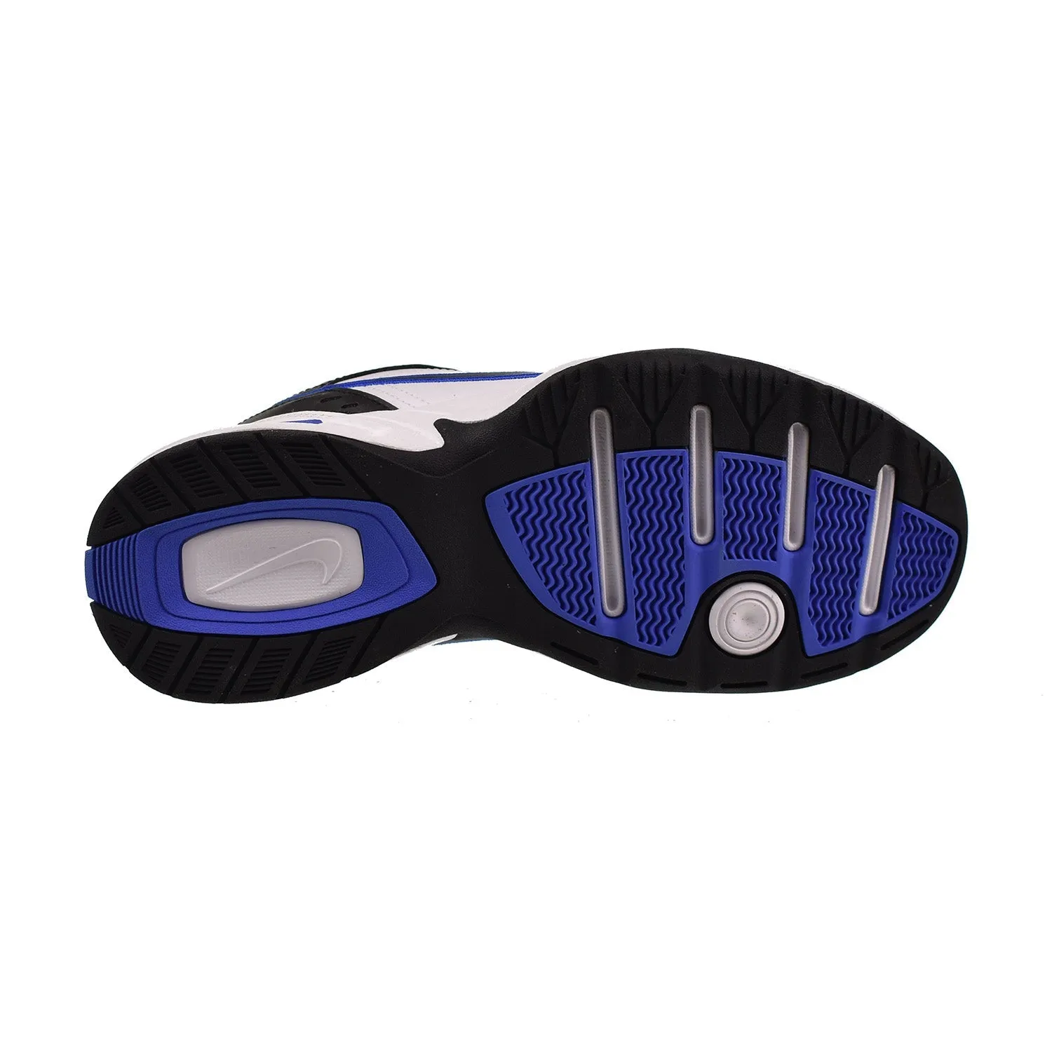 Nike Air Monarch IV Men's Shoes Black-White-Royal Blue