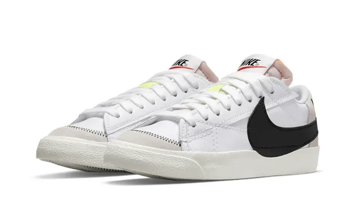 warm weather Leather Nike Blazer Low 77 Jumbo White Black Sail