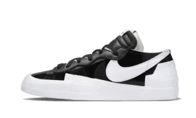 Nike Blazer Low Sacai Black Patent Reinforced Elegant shock absorption