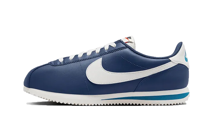 Neutral Tones Durable Overlay Nike Cortez Midnight Navy