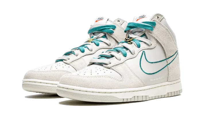 Nike Dunk High First Use Light Bone Green Noise Fit Comfort Comfortable Standing