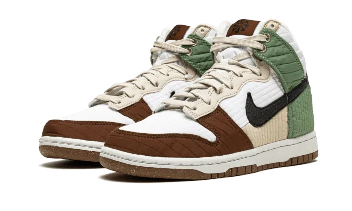 Nike Dunk High Next Nature Summit White Anti Slip Rubber Outsole Odor Control Technology