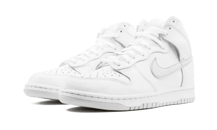 Nike Dunk High Pure Platinum Bonded Reinforcement Panels Elevated Sole