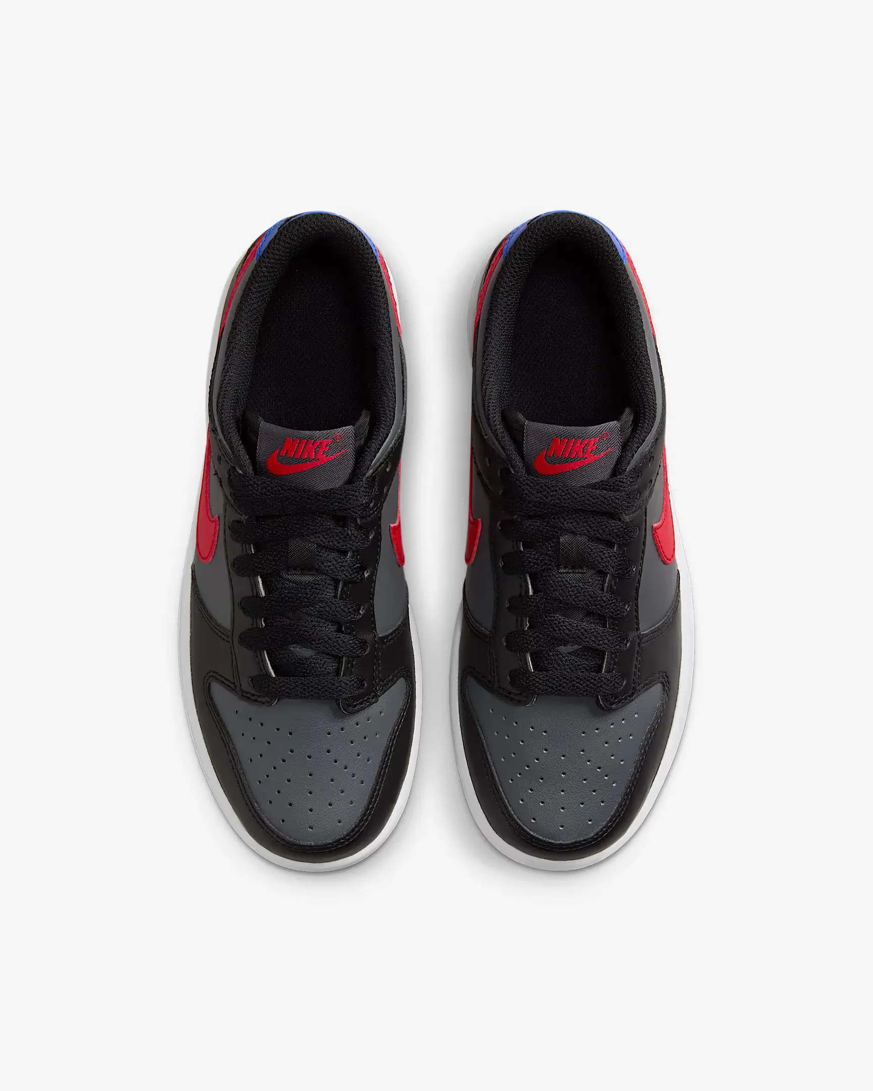 Nike Dunk Low running in a frozen waterfall area shoes