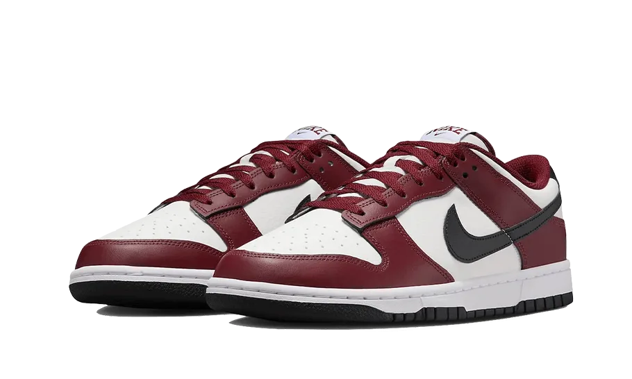 Nike Dunk Low Dark Team Red Black Street Touch Microfiber Lining