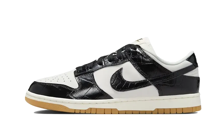 Heel Counter Support Classic Cut Nike Dunk Low LX Black Croc
