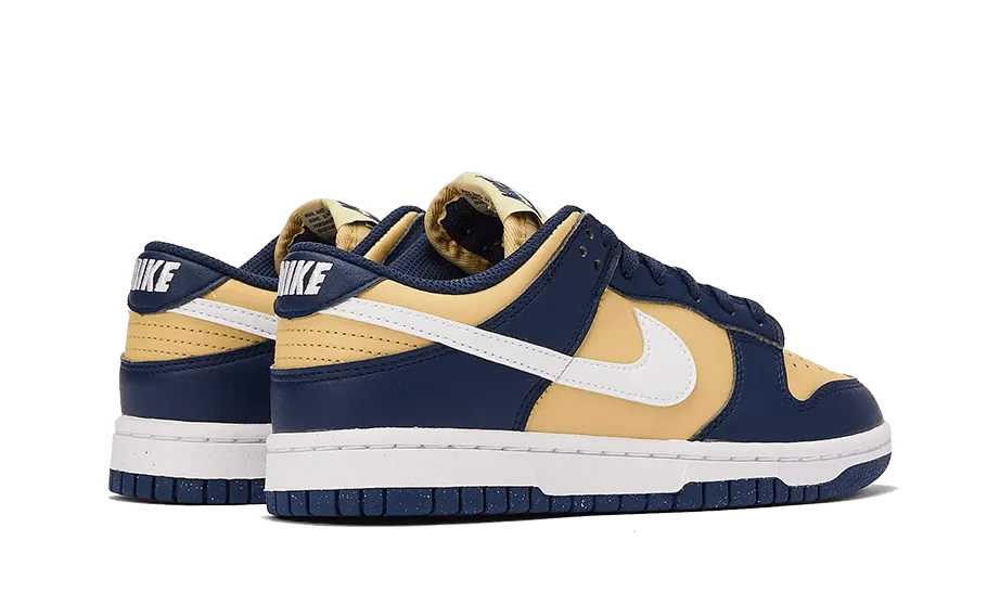 Nike Dunk Low Next Nature Midnight Navy Gold Shock Vibe Urban Minimal