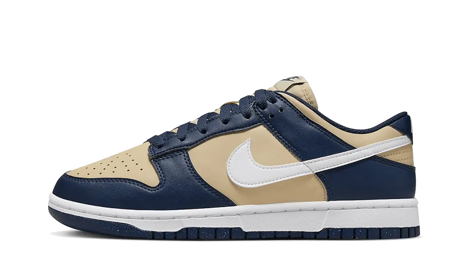 Nike Dunk Low Next Nature Midnight Navy Gold Pressure Relief Insoles Breathable flair