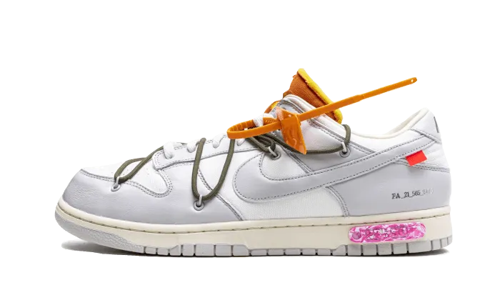 Nike Dunk Low Off-White Lot 22 Non Restrictive Upper Iconic lining