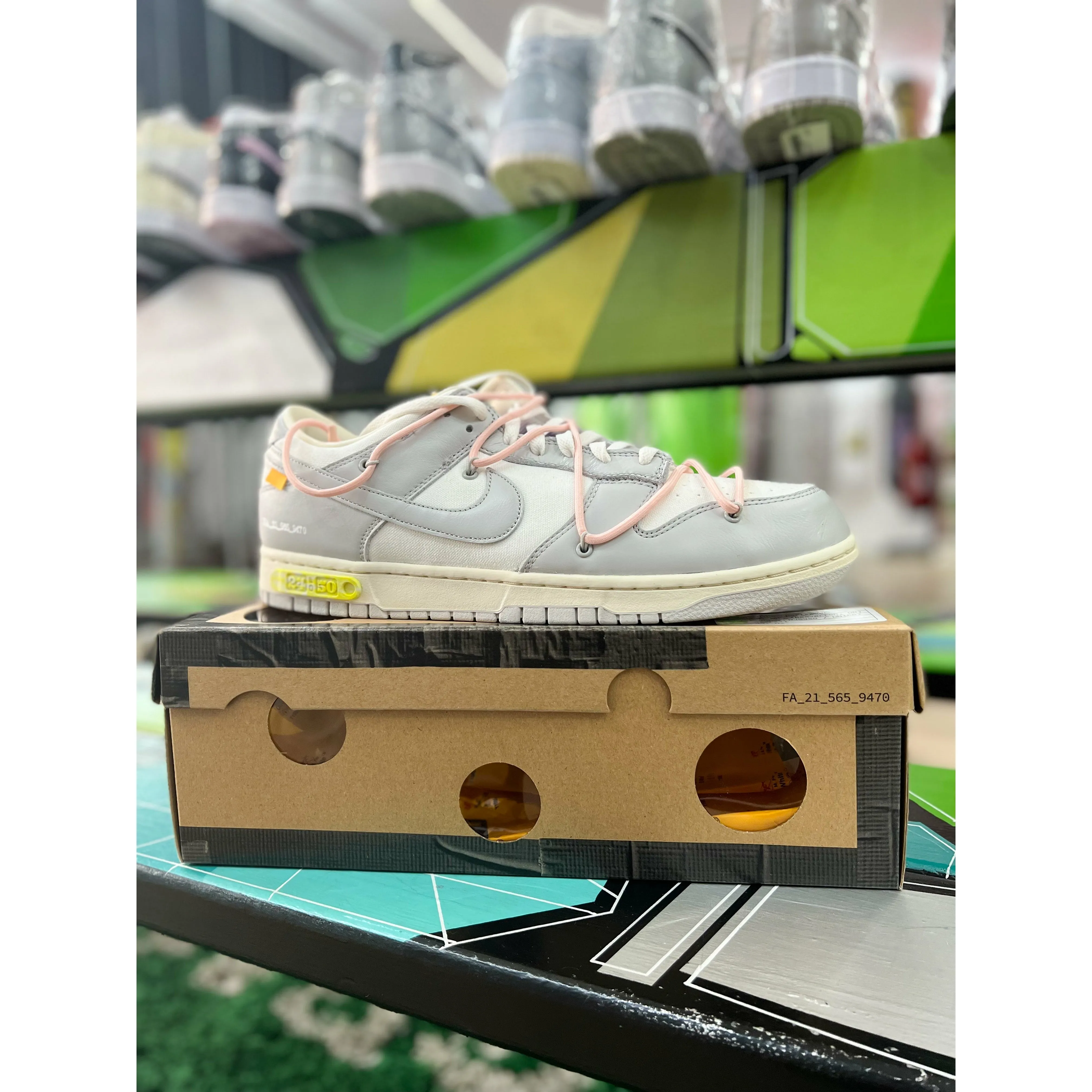 virtual run Nike Dunk Low Off-White Lot 24
