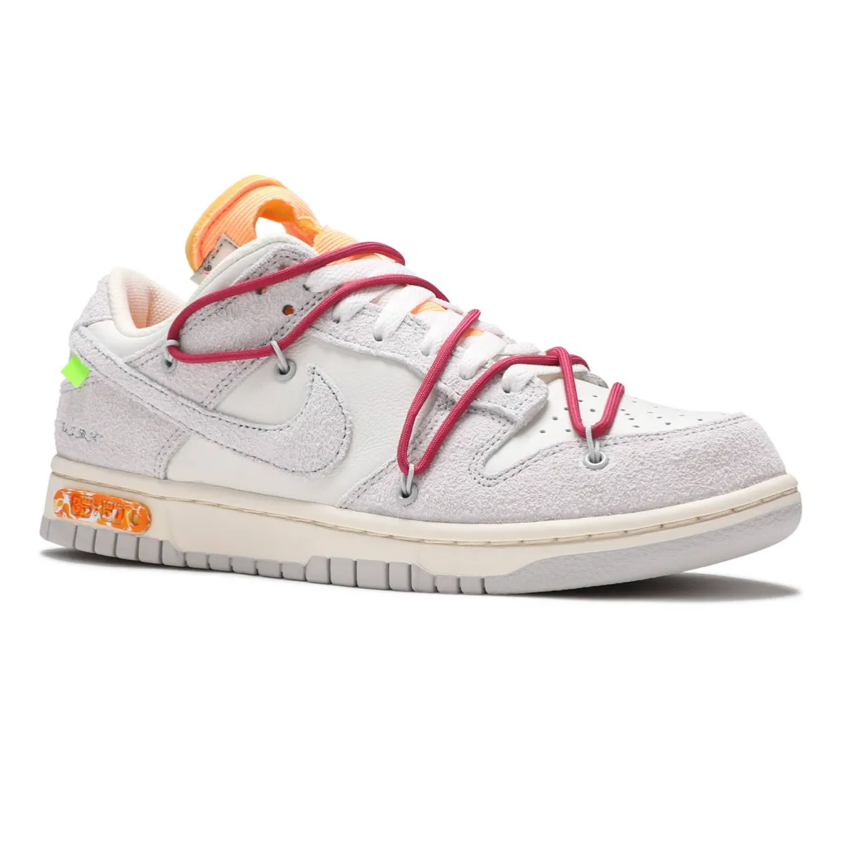 running for a challenge mesh running option Nike Dunk Low Off-White Lot 35