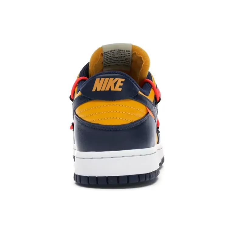 stretchy - straps Nike Dunk Low Off White University Gold Midnight Navy
