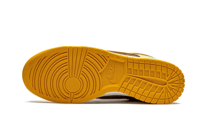 Nike Dunk Low Olive Brown Orange Microfiber Lining Tech