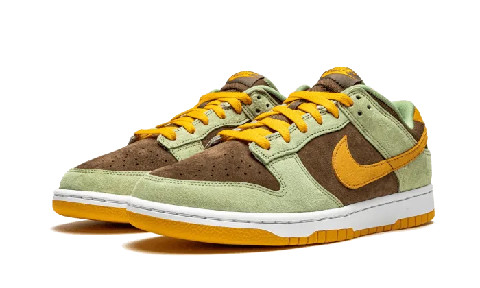 Nike Dunk Low Olive Brown Orange Upgraded look Flexible structure