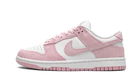 Asymmetric Lacing Core Fitness Nike Dunk Low Pink Corduroy