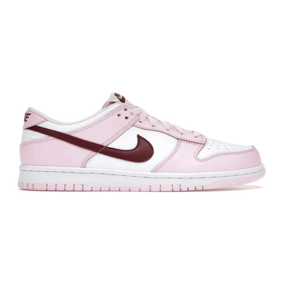 Nike Dunk Low Pink Red White (GS) hybrid sole shoes half - sizes