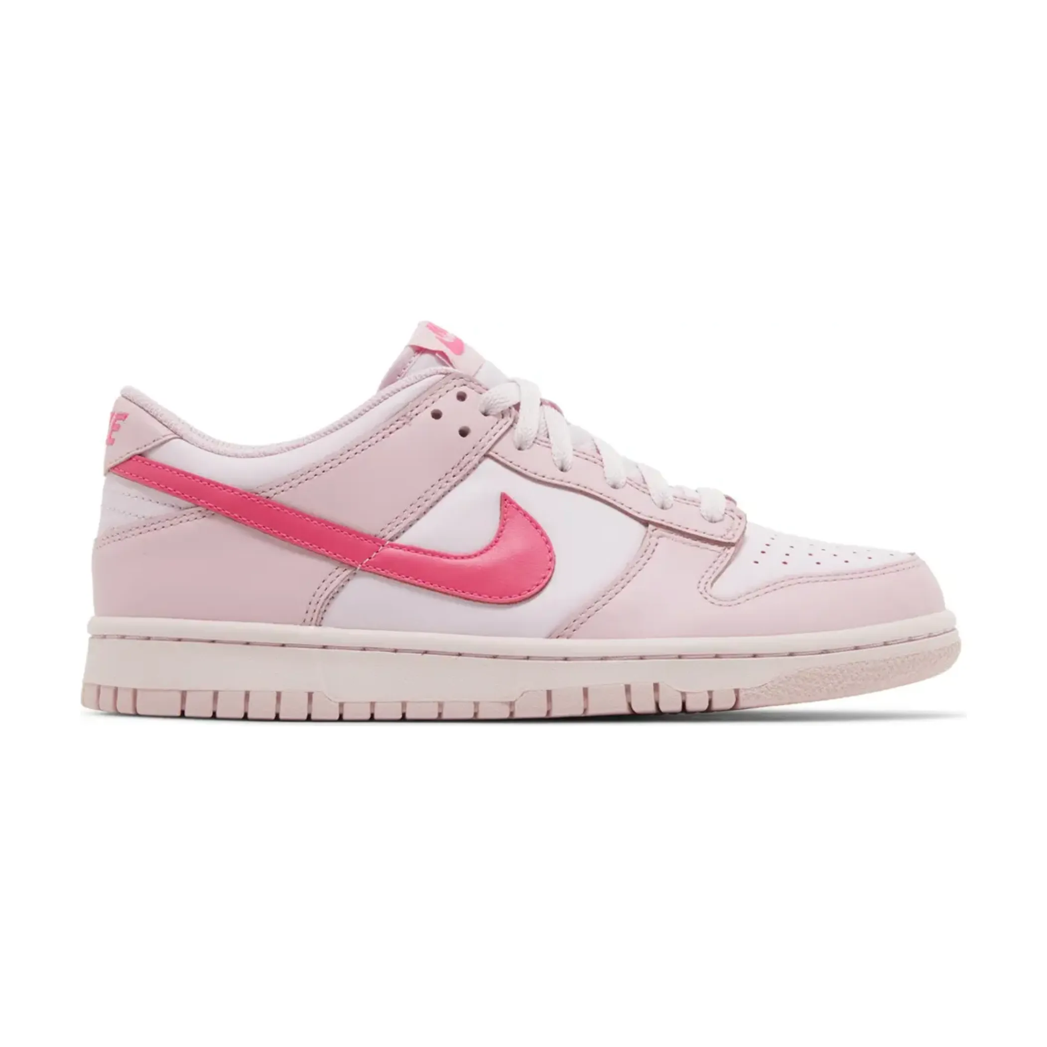 Narrow Toe Box Nike Dunk Low Triple Pink (GS)