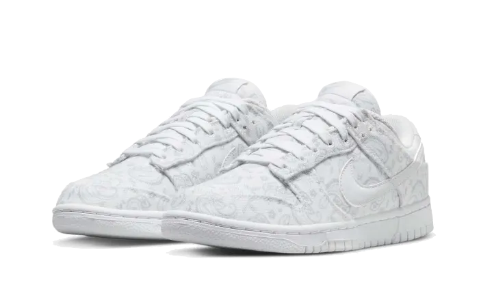 Carbon Fiber Infusion Modern Nike Dunk Low White Paisley