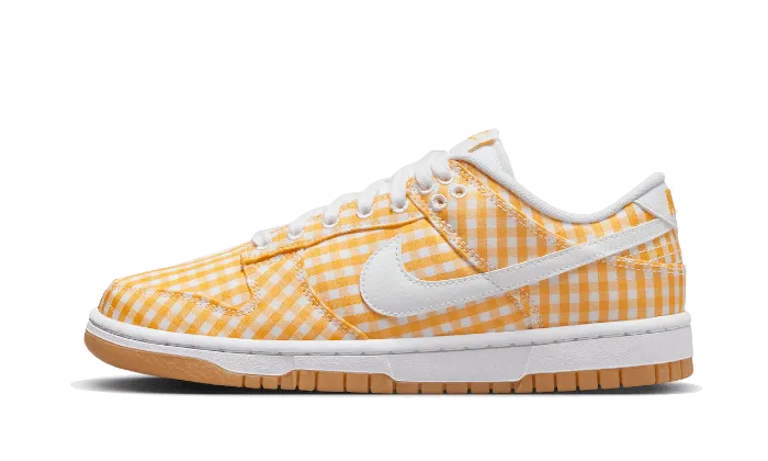 Nike Dunk Low Yellow Gingham Reinforced Midfoot