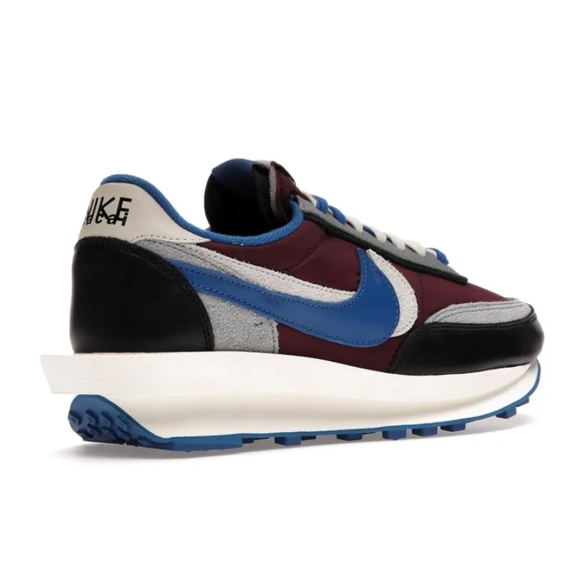 high - top design slip - on footwear Nike LDWaffle Sacai Undercover Night Maroon Team Royal