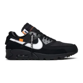 cordura - upper shoes mid - top style Nike Off White Air Max 90 Black