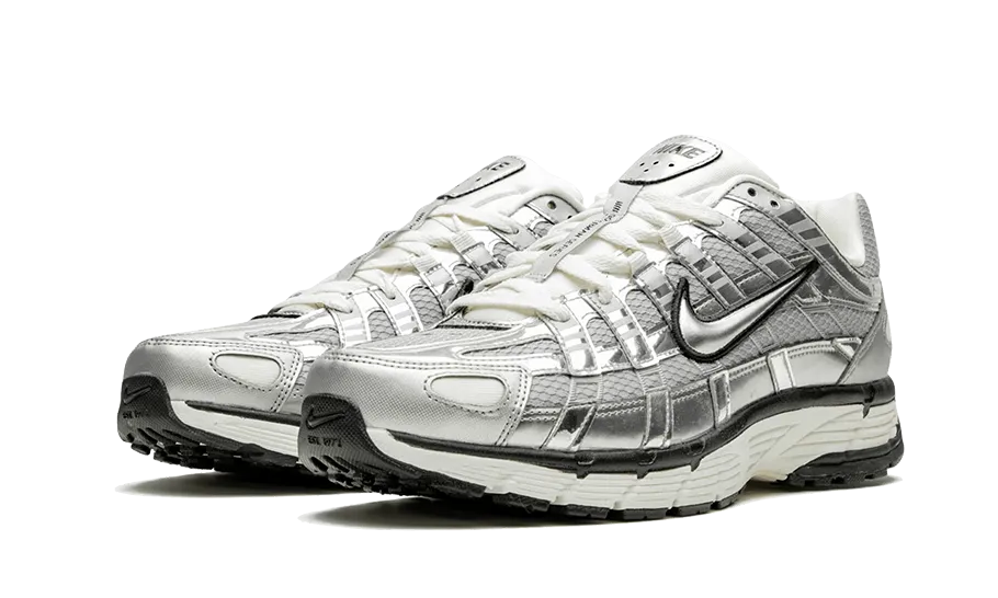 Moisture Wicking Fabric Nike P-6000 Metallic Silver