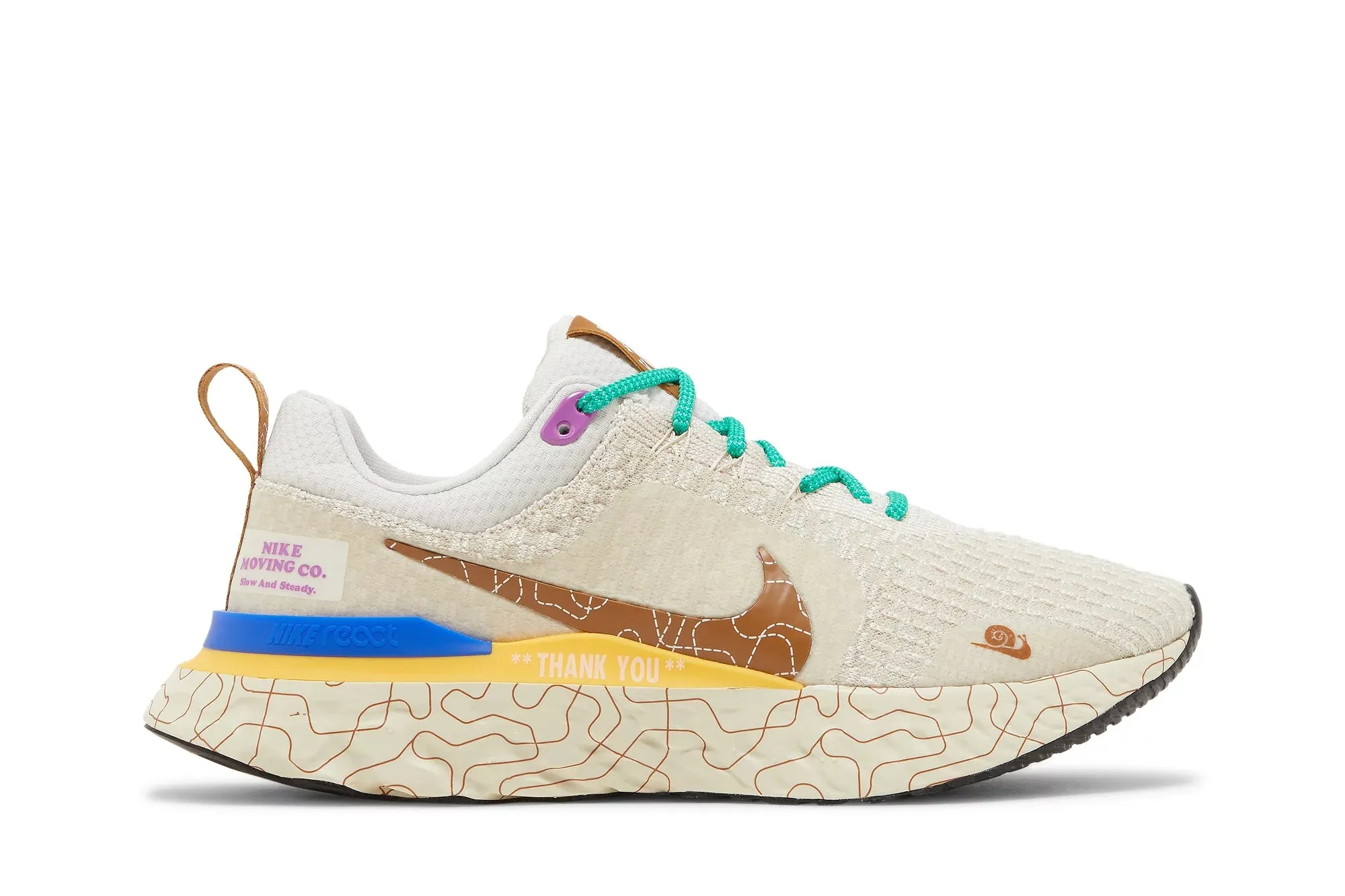 Retro Style Subtle Detail Nike React Infinity Run Flyknit 3 Premium 'Moving Company'