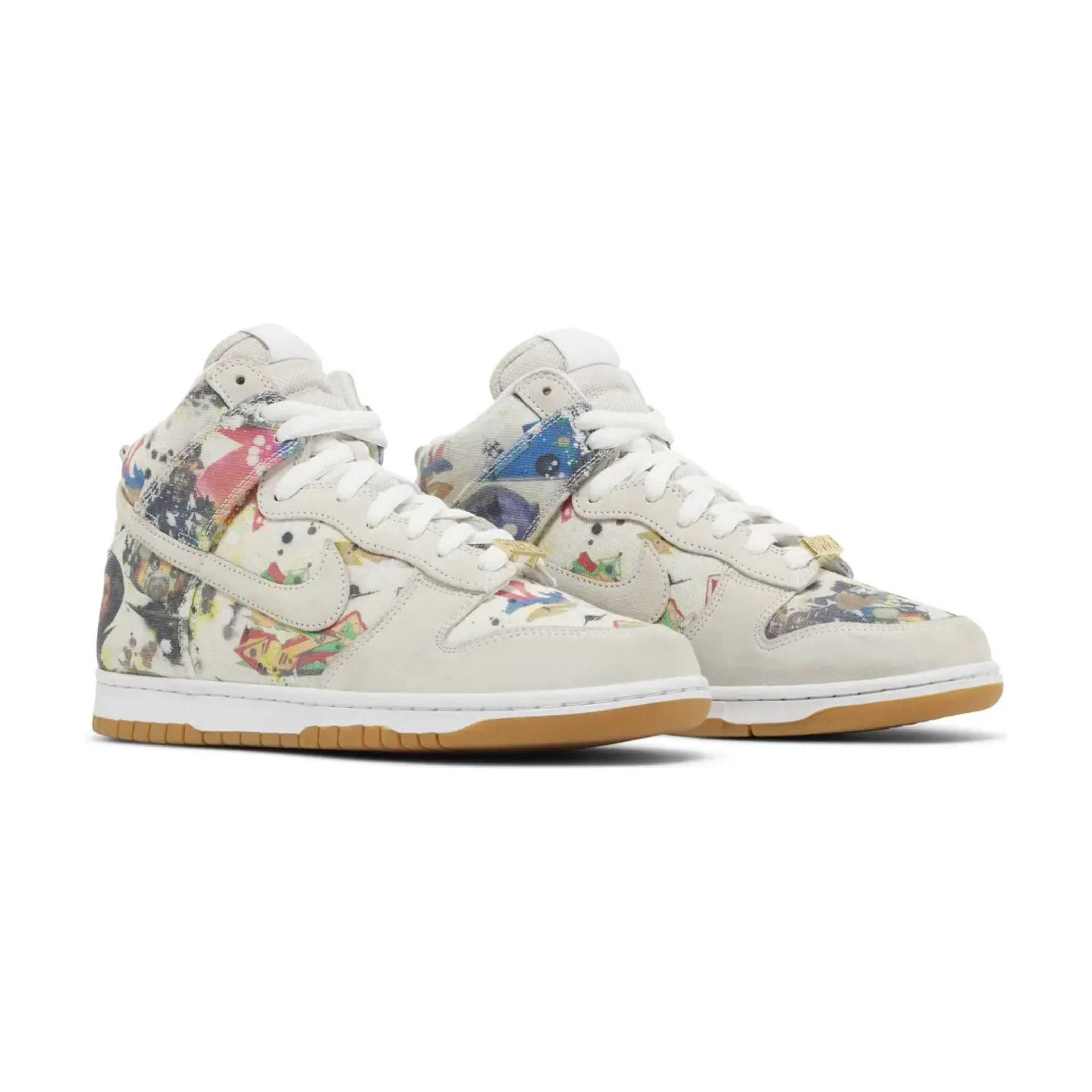 Nike SB Dunk High Supreme Rammellzee festival - themed running wear Open Toe Design