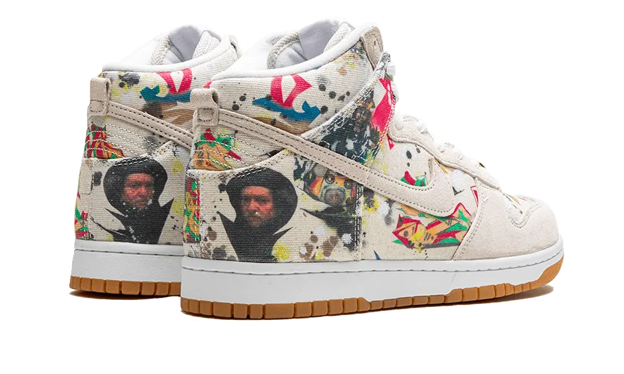 Nike SB Dunk High Supreme Rammellzee Cloud cushion Anti Static Materials